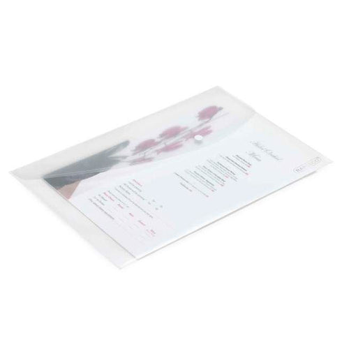 Popper Wallet Folder - RAPESCO A4+ Clear 5 Pack ROP0695